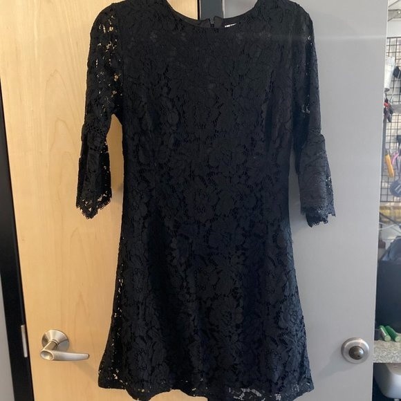 Zeagoo Black Lace Dress | 3/4 Sleeve | Medium - Picture 3 of 4